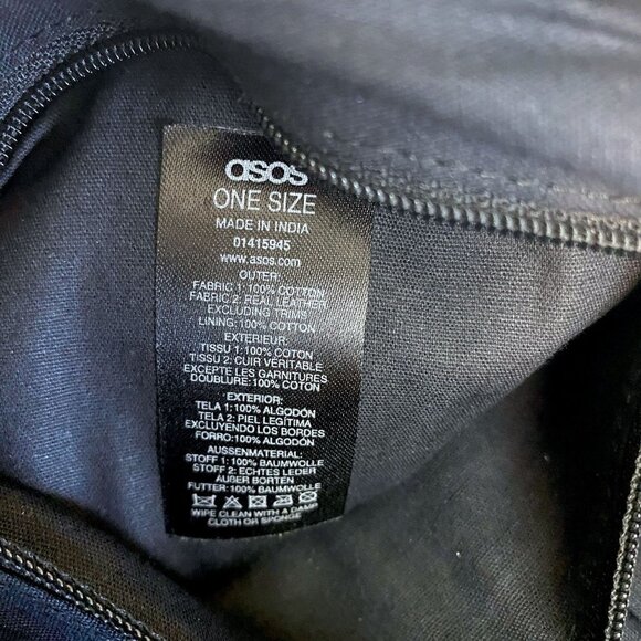 Asos Embroidered Clutch Boho Bag Fabric Leather - Picture 7 of 12